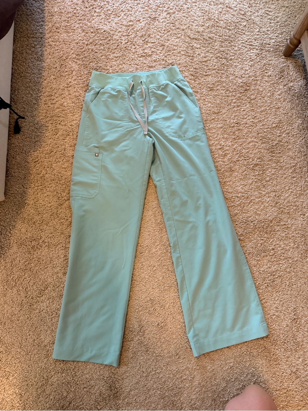 Figs Isabela Wide-Leg Scrub Pants Seaglass